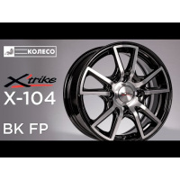 6*14 4*98 ET38 58,5 X'trike X-104 BK/FP