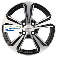 6*15 4*100 ET48 54,1 Khomen Wheels KHW1502 (Rio/Solaris) Black-FP