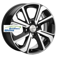 6*15 4*100 ET45 56,6 Khomen Wheels KHW1501 (Nexia) Black-FP
