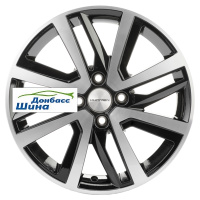 6*16 4*100 ET46 54,1 Khomen Wheels KHW1609 (Rio II/Solaris II) Black-FP