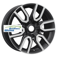 8*17 6*139,7 ET46 67,1 Khomen Wheels KHW1723 (Pajero) Black-FP