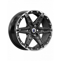 8*18 6*114,3 ET42 66,1 K&K Дистрикт черный бриллиант