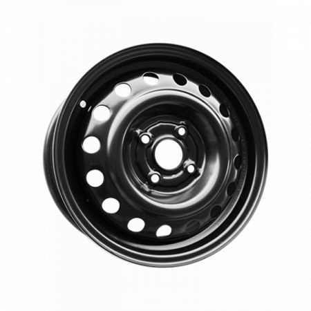 Диск штампованный 5,5*14 4*100 ET35 57,1 TREBL 53A35D Black в Луганске - 1