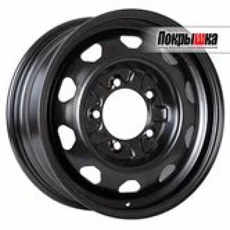 Диск штампованный 6,0*15 5*139,7 ET22 108,6 Accuride UAZ Black в Луганске - 1