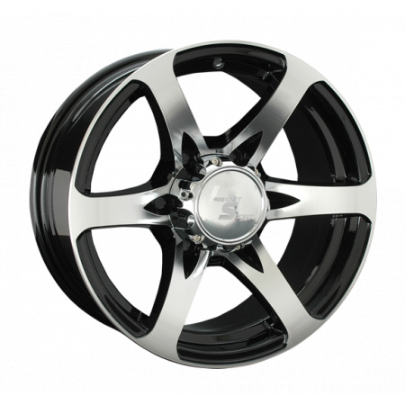 Диск литой 7,5*17 6*139,7 ET0 107,1 LS LS 165 BKF в Луганске - 1