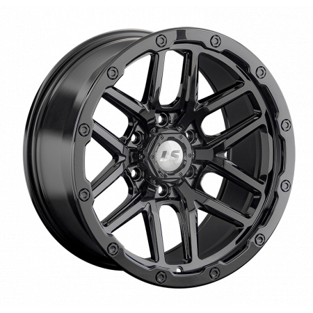Диск литой 9,5*18 6*139,7 ET0 106,1 LS LS 1362 BK в Луганске - 1