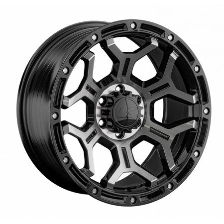 Диск литой 9*17 6*114,3 ET25 67,1 LS LS RC68 BKF в Луганске - 1