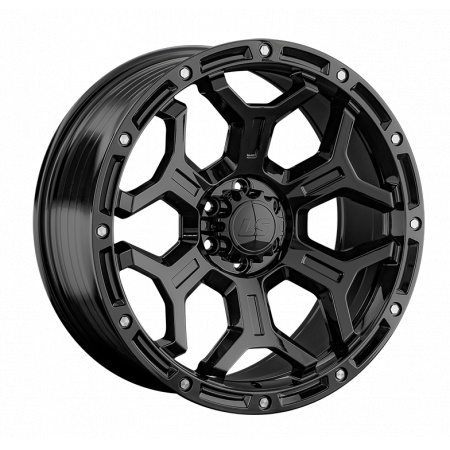 Диск литой 9*20 6*114,3 ET25 67,1 LS LS RC68 BK в Луганске - 1