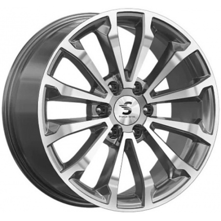 Диск литой 8,5*20 6*139,7 ET33 75,1 K&K КP006-01 Diamond-gloss-graphite в Луганске - 1