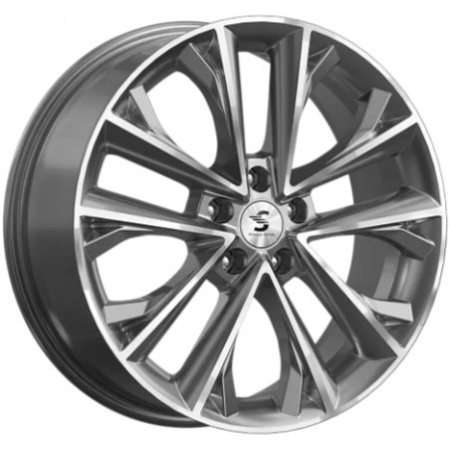 Диск литой 8*20 6*139,7 ET42 75,1 K&K КP007-01 Diamond-gloss-graphite в Луганске - 1