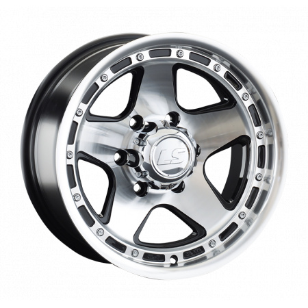 Диск литой 8*16 6*139,7 ET-10 106,1 LS LS 870 BKF в Луганске - 1