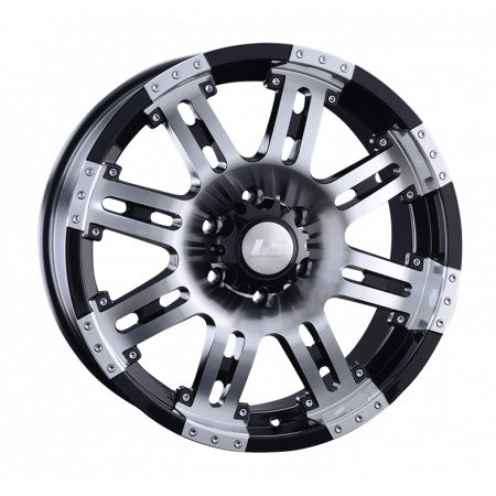 Диск литой 9*18 6*139,7 ET25 106,1 LS LS 954 BKF в Луганске - 1