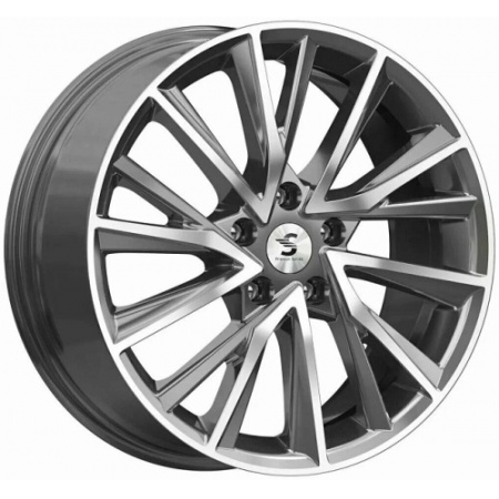 Диск литой 7,5*18 5*114,3 ET39 60,1 K&K КP010 Diamond-gloss-graphite в Луганске - 1