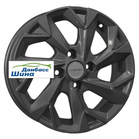 Диск литой 5,5*14 4*98 ET35 58,5 Khomen Wheels KHW1402 Gray в Луганске - 1