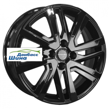 Диск литой 6*16 4*100 ET41 60,1 Khomen Wheels KHW1609 (XRay) Black в Луганске - 1