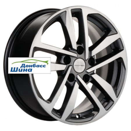 Диск литой 6,5*16 5*114,3 ET45 60,1 Khomen Wheels KHW1612 (Toyota/Suzuki) Gray-FP в Луганске - 1