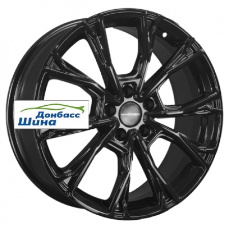 Диск литой 7,5*19 5*108 ET46 63,4 Khomen Wheels KHW1907 (Geely Monjaro/Tugella) Black в Луганске - 1