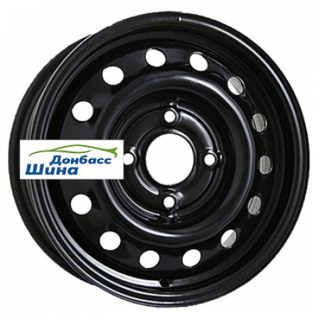 Диск штампованный 5,5*14 4*100 ET49 56,6 ТЗСК Daewoo Nexia Черный в Луганске - 1