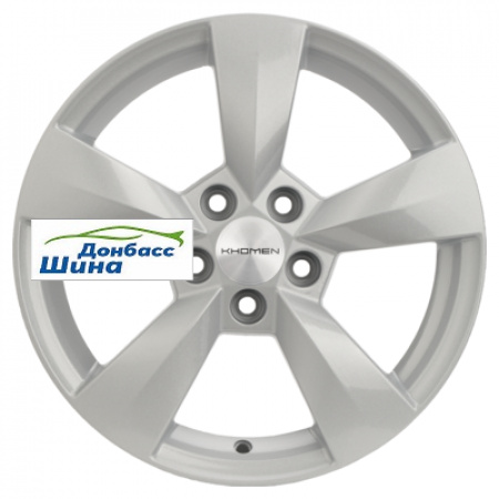 Диск литой 6*15 5*100 ET40 57,1 Khomen Wheels KHW1504 (Polo) F-Silver в Луганске - 1