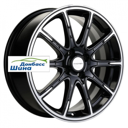 Диск литой 6,5*17 4*100 ET41 60,1 Khomen Wheels KHW1707 (XRay) Black-FP в Луганске - 1