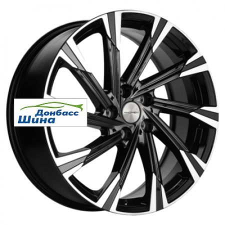 Диск литой 7,5*19 5*108 ET46 63,4 Khomen Wheels KHW1901 (Tugella) Black-FP в Луганске - 1