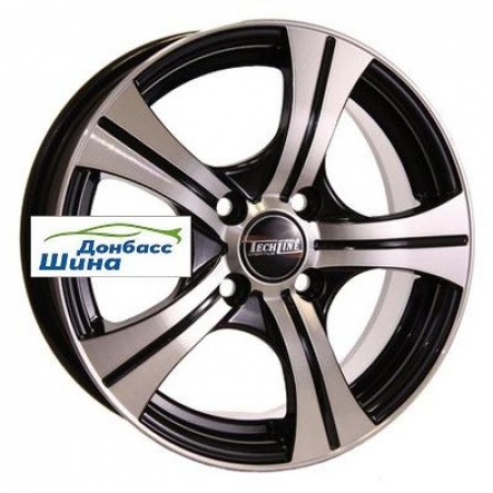 Диск литой 5,5*14 4*100 ET43 60,1 Tech Line 410 BD в Луганске - 1