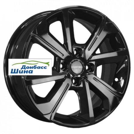 Диск литой 6*15 4*100 ET46 54,1 Khomen Wheels KHW1501 (Rio/Solaris) Black в Луганске - 1