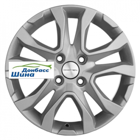 Диск литой 6*15 4*100 ET40 60,1 Khomen Wheels KHW1503 (XRay) F-Silver в Луганске - 1