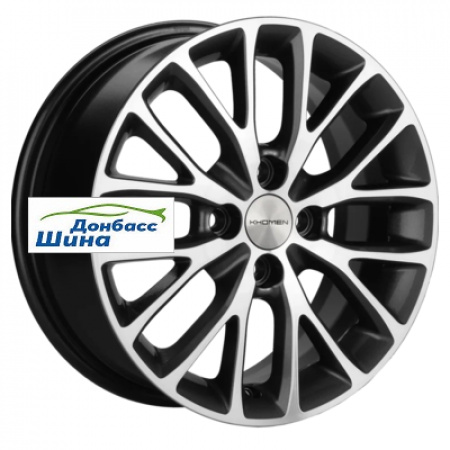 Диск литой 6*15 4*100 ET46 54,1 Khomen Wheels KHW1506 (Rio/Solaris) Gray-FP в Луганске - 1