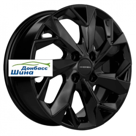 Диск литой 6*15 4*100 ET50 60,1 Khomen Wheels KHW1508 (Vesta) Black в Луганске - 1