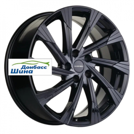 Диск литой 7,5*19 5*108 ET46 63,4 Khomen Wheels KHW1901 (Tugella) Black в Луганске - 1