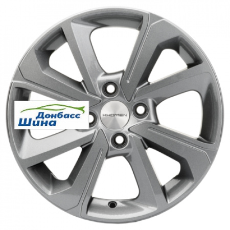 Диск литой 6*15 4*100 ET50 60,1 Khomen Wheels KHW1501 (Vesta) Gray в Луганске - 1