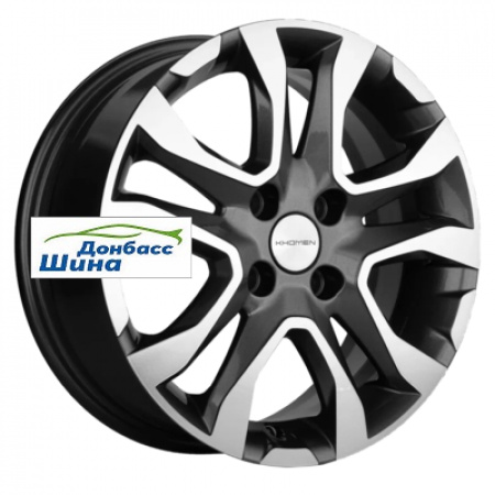 Диск литой 6*15 4*100 ET46 54,1 Khomen Wheels KHW1503 (Rio/Solaris) Gray-FP в Луганске - 1