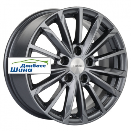 Диск литой 6,5*16 5*114,3 ET45 60,1 Khomen Wheels KHW1611 (Toyota/Suzuki) Gray в Луганске - 1