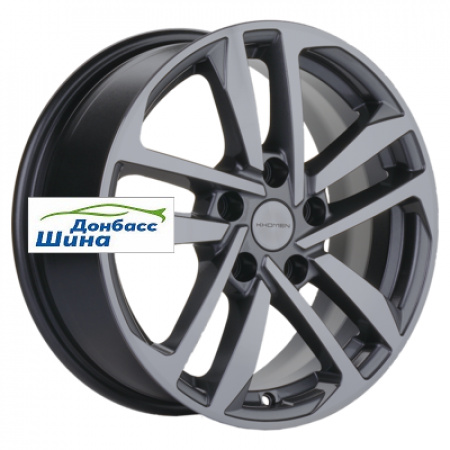 Диск литой 6,5*16 5*114,3 ET50 67,1 Khomen Wheels KHW1612 (Huyndai/Kia) Gray в Луганске - 1