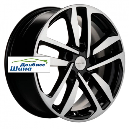 Диск литой 6,5*16 5*100 ET39 57,1 Khomen Wheels KHW1612 (Polo) Black-FP в Луганске - 1