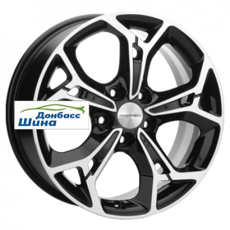 Диск литой 7*17 5*110 ET46 63,3 Khomen Wheels KHW1702 (Changan CS35/CS35 Pro) Black-FP в Луганске - 1