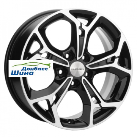 Диск литой 7*17 5*114,3 ET37 66,5 Khomen Wheels KHW1702 (Jolion) Black-FP в Луганске - 1