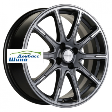 Диск литой 6,5*17 4*100 ET43 60,1 Khomen Wheels KHW1707 (Lada Vesta Cross) Gray-FP в Луганске - 1