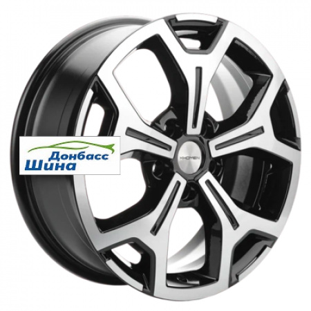 Диск литой 6,5*17 5*108 ET33 60,1 Khomen Wheels KHW1710 (Chery Tiggo 7pro) Black-FP в Луганске - 1