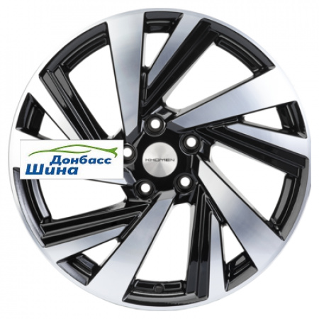 Диск литой 7,5*18 5*114,3 ET45 67,1 Khomen Wheels KHW1801 (Xceed/CX-3/5) Black-FP в Луганске - 1