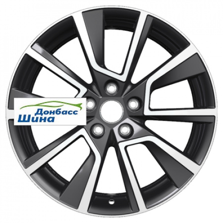 Диск литой 7*18 5*114,3 ET38 67,1 Khomen Wheels KHW1802 (Outlander) Black-FP в Луганске - 1