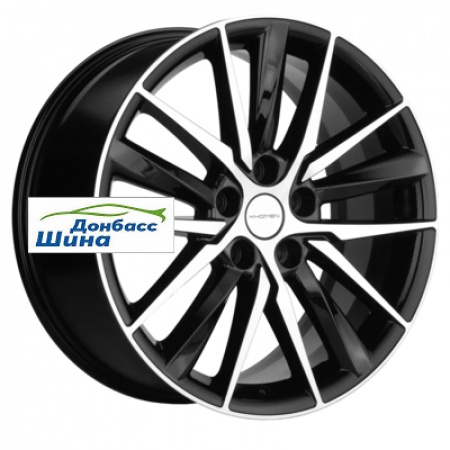 Диск литой 8*18 5*114,3 ET46 67,1 Khomen Wheels KHW1807 (Hyundai i40) Black-FP в Луганске - 1