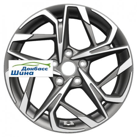 Диск литой 7*17 5*114,3 ET40 66,1 Khomen Wheels KHW1716 (Qashqai) Gray-FP в Луганске - 1