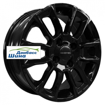 Диск литой 5,5*14 4*98 ET35 58,5 Khomen Wheels KHW1406 (Lada Granta) Black в Луганске - 1
