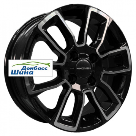 Диск литой 5,5*14 4*98 ET35 58,5 Khomen Wheels KHW1406 (Lada Granta) Black-FP в Луганске - 1