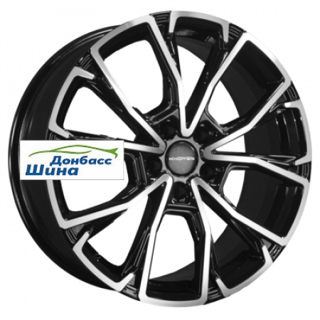 Диск литой 7,5*19 5*108 ET46 63,4 Khomen Wheels KHW1907 (Geely Monjaro/Tugella) Black-FP в Луганске - 1