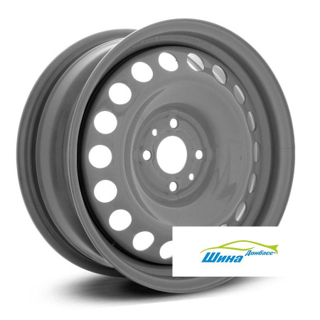 Диск штампованный 6*15 4*98 ET35 58,6 TREBL X40021 Grey в Луганске - 1