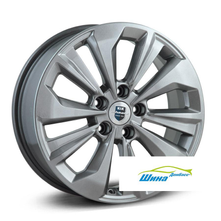 Диск литой 7*17 5*114,3 ET35 67,1 КиК Авиор Platinum в Луганске - 1