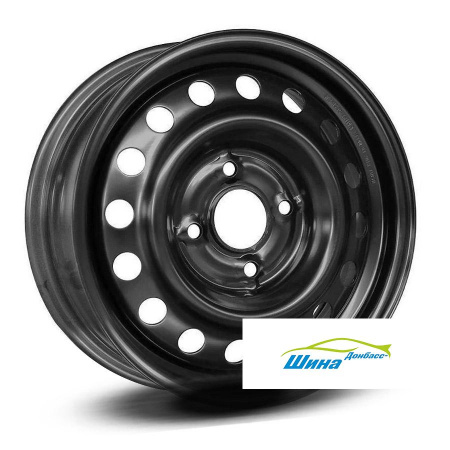 Диск штампованный 6*16 4*100 ET37 60,1 Magnetto 16019 Black в Луганске - 1
